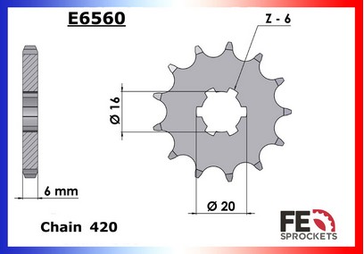 PIGNON ACIER 0780.E6560