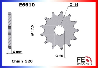 PIGNON ACIER 3005.E610