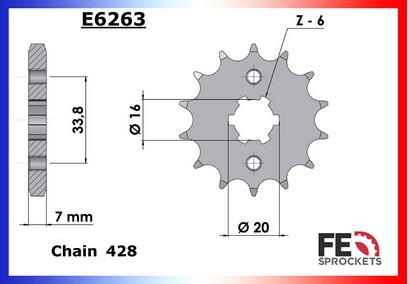 PIGNON ACIER 3205.E263