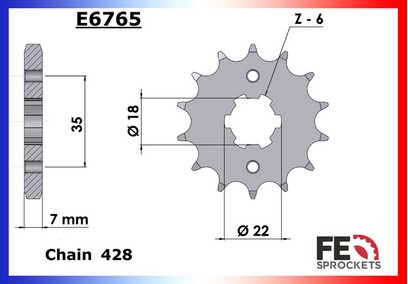 PIGNON ACIER 4012.E6765