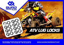 KIT 8 ECROUS DE ROUE POUR QUAD PAS 10 X 125  