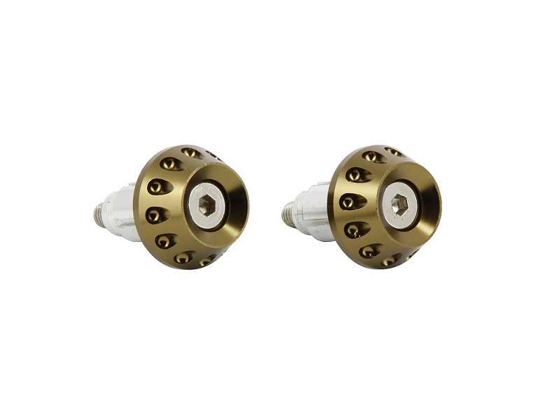 EMBOUTS DE GUIDON ANODISES CAFE DIAMETRE 13-17MM