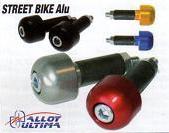 EMBOUTS DE GUIDON STREET BIKE ALU BLEUS 12MM