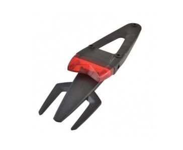 BAVETTE AVEC FEU ARRIERE ROUGE DIABLO A LEDS INTEGRE TUNR HOMOLOGUE CE SANS SUPPORT DE PLAQUE