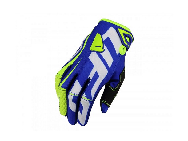 GANTS CROSS UFO BLAZE BLEU/JAUNE