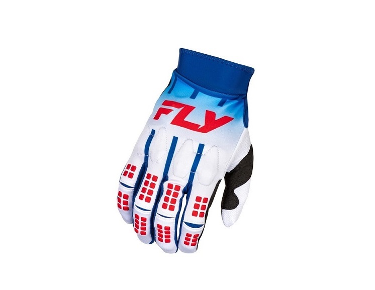 GANTS CROSS FLY RACING EVOLUTION DST BLANC/ROUGE/BLEU