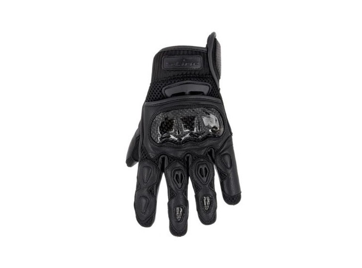 GANTS ETE CUIR/MESH NOIR COQUE CARBONE S-LINE HOMOLOGUE CE