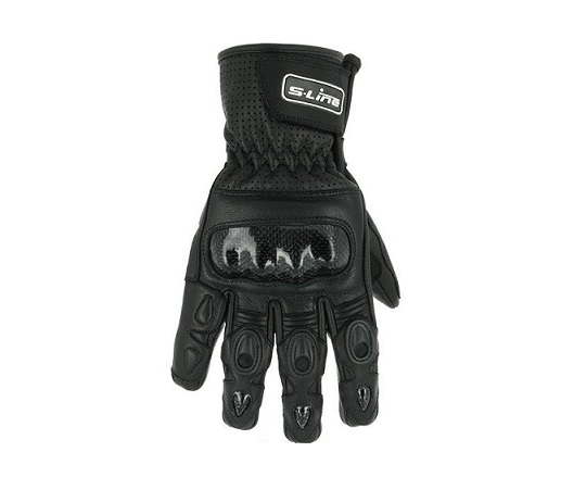 GANTS ETE CUIR NOIR COQUE CARBONE S-LINE HOMOLOGUE CE