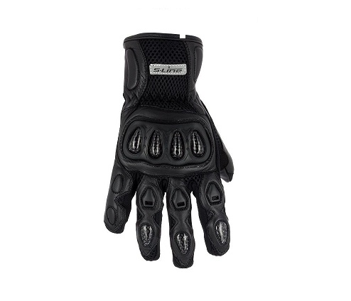 GANTS ETE CUIR/MESH NOIR COQUE KEVLAR S-LINE HOMOLOGUE CE