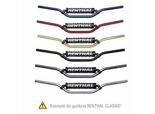 GUIDON RENTHAL MOTO CROSS/ENDURO CLASSIC BAS T4