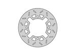 DISQUE DE FREIN AR FIXE ROND OU VAG FRANCE EQUIPEMENT FE.H443