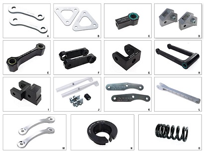 KIT REGLAGE HAUTEUR DE SELLE SUZUKI 1000 GSXR 2001-2004