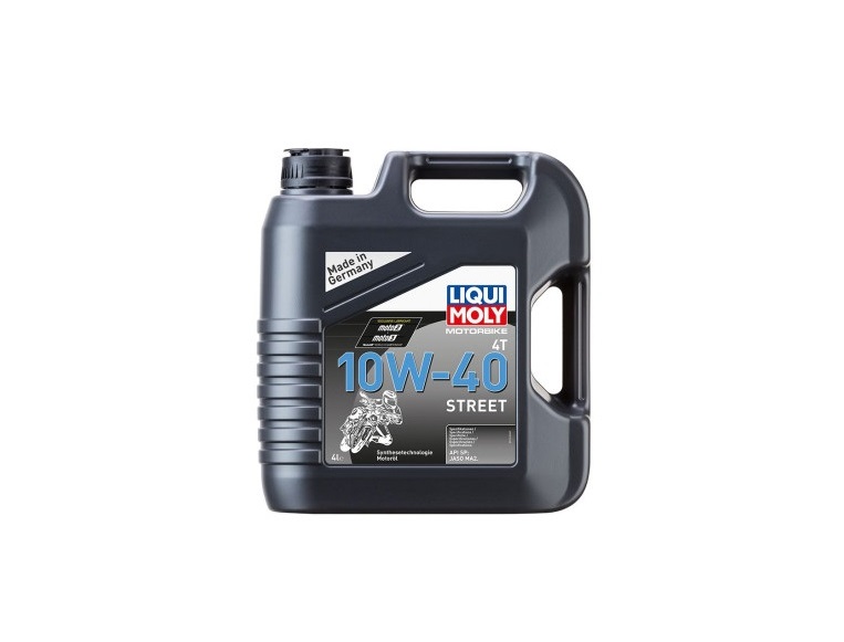 HUILE SYNTHETIQUE LIQUI MOLY MOTORBIKE STREET MOTEUR 4 TEMPS SAE 10W40 4L