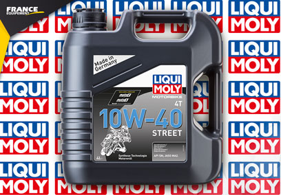 HUILE SYNTHETIQUE LIQUI MOLY MOTORBIKE STREET MOTEUR 4 TEMPS SAE 10W40 4L