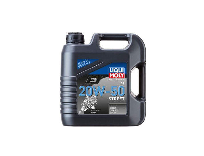 HUILE MINERALE LIQUI MOLY MOTORBIKE STREET MOTEUR 4 TEMPS SAE 20W50 4L