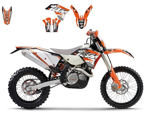 KIT DECO BLACKBIRD DREAM GRAPHIC III KTM SX/SX-F 2007-2010 - EXC/EXC-F 2008-2011