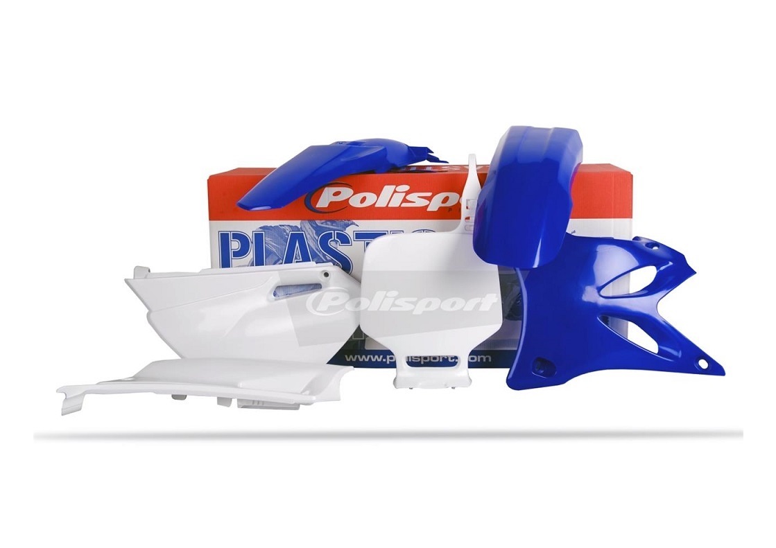 KIT PLASTIQUES COULEUR ORIGINE BLEU/BLANC POLISPORT YAMAHA   85 YZ 2002-2014