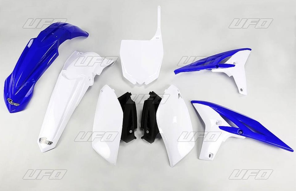 KIT PLASTIQUES COULEUR ORIGINE BLEU/BLANC UFO YAMAHA 250 YZF 2010-2013