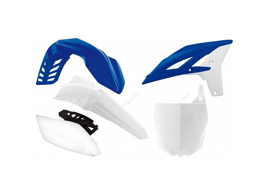 KIT PLASTIQUES COULEUR ORIGINE BLEU/BLANC RACETECH YAMAHA 250 YZF 2010-2013