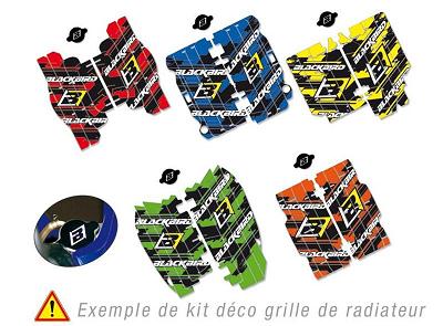 KIT DECO ORANGE DE GRILLE DE RADIATEUR KTM 125/144/200/250/300/400/450/505/525/530 EXC-SX-SXF 2007-2011