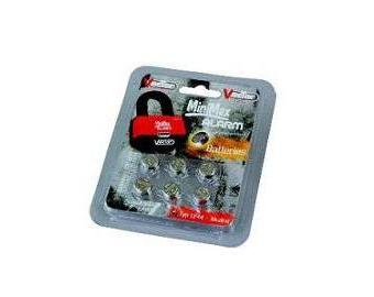 KIT DE 6 PILES TYPE LR44 1.5V MINIMAX ALARM ET ULARM