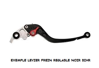 LEVIER DE FREIN REGLABLE ANODISE ARGENT OU NOIR 8711014