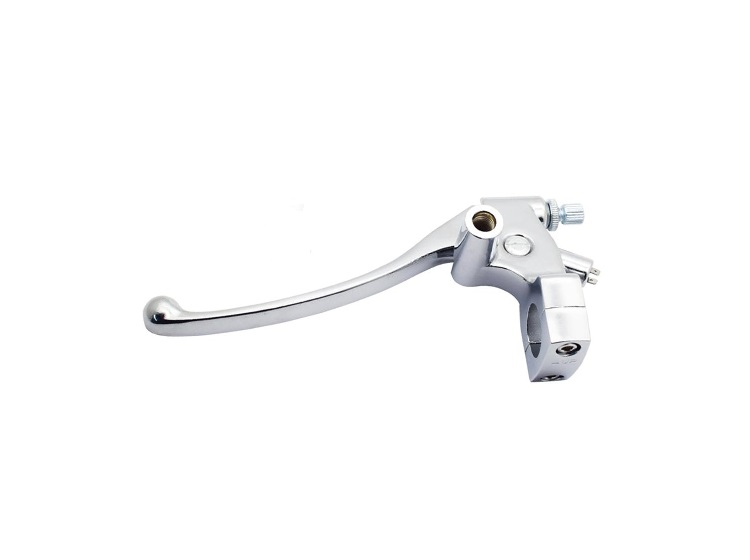 LEVIER EMBRAYAGE COMPLET UNIVERSEL AVEC CONTACTEUR DE SECURITE ET FILETAGE RETROVISEUR POUR GUIDON 25MM