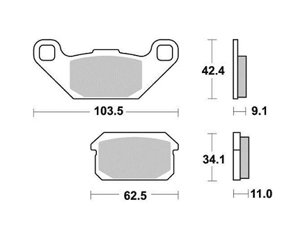 PLAQUETTES DE FREIN AR AP RACING LMP448OR