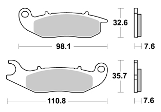 PLAQUETTES DE FREIN AV FERODO FDB2242EF