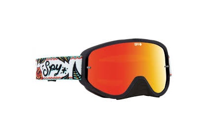 LUNETTE CROSS SPY WOOT RACE CALAVERAS NOIR/BLANC ECRAN MIROIR ROUGE AFC