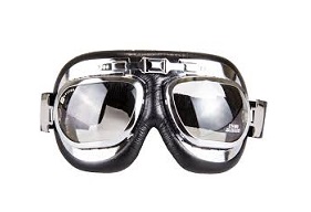 LUNETTES MOTO SCOOTER CLASSIC AVIATOR CHROMES