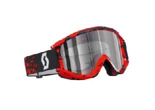 LUNETTE CROSS SCOTT RECOIL XI PRO TETHER ROUGE SILVER CHROME