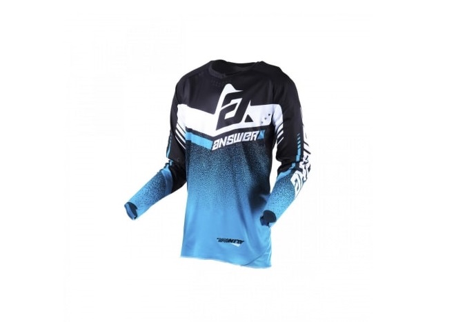 MAILLOT CROSS ANSWER TRINITY NOIR/ASTANA/BLANC