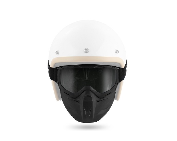 MASQUE / LUNETTE MOTO AVEC PROTECTION VISAGE NOEND BRAKO (ECRAN TRANSPARENT)