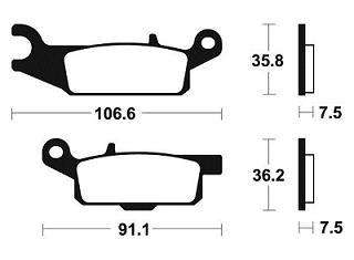 PLAQUETTES DE FREIN AV BENDIX MO349