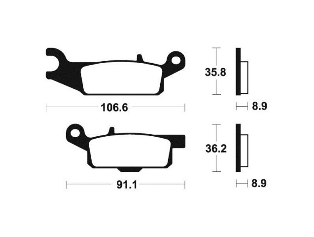 PLAQUETTES DE FREIN AR BENDIX MO351