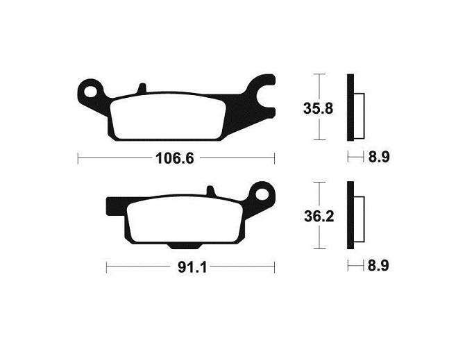 PLAQUETTES DE FREIN AR BENDIX MO352