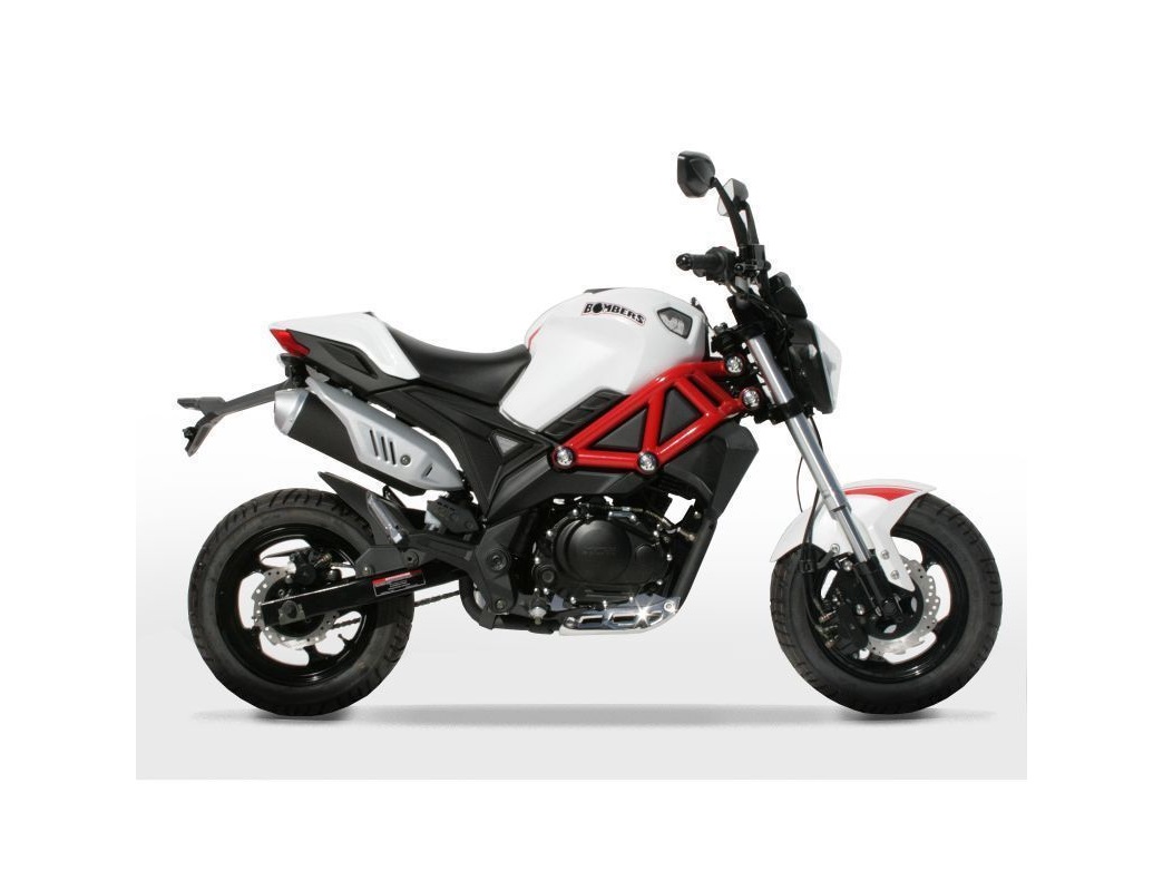 MINI MOTO MAGPOWER BOMBERS 4 TEMPS 125CC BLANC EURO 4