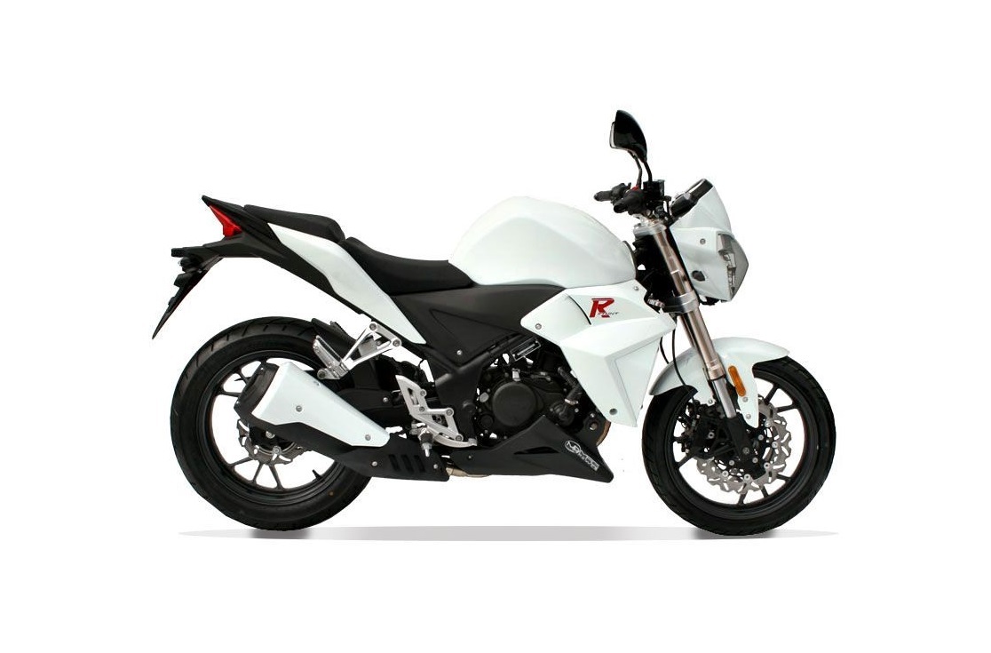 MOTO MAGPOWER R-STUNT 4 TEMPS 125CC BLANC METALLISE V4