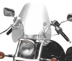 PAREBRISE MOTO CUSTOM UNIVERSEL TRANSPARENT OU FUME CLAIR