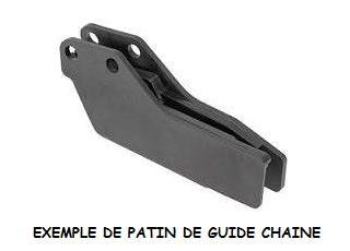 PATIN DE GUIDE CHAINE NOIR YAMAHA 125 YZ 250 YZ 1996-2004 / 125 WR 1996-1997 / 125 WRZ 1998-2004 / 250 WRZ 1996-2004 / 250 WRF 2001-2004 / 250 YZF 2001-2004 / 450 YZF 2003-2004 / 450 WRF 2003-2004