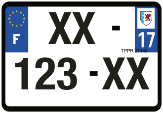 PLAQUE IMMATRICULATION PLEXIGLASS 210 X 130