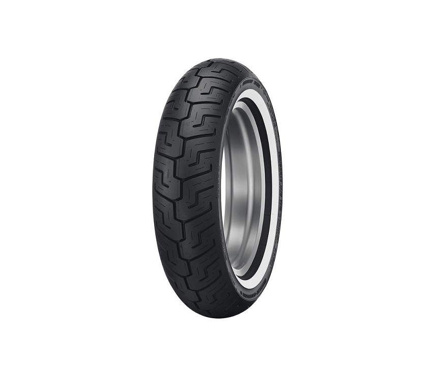 PNEU MOTO ROUTE DUNLOP D401 WW FLANCS BLANCS MEDIUM 150/80 B16