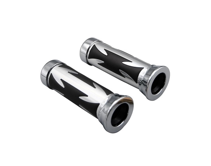 POIGNEES CHROME CHOPPER DIAMETRE 22MM 