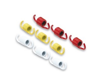 KIT 9 RESSORTS EMBRAYAGE BLANC / JAUNE / ROUGE MALOSSI RACING MAXISCOOTER APRILIA / MALAGUTTI / MBK / PEUGEOT / SUZUKI / SYM / TGB / YAMAHA