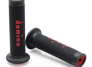 REVETEMENTS MOTO ROUTE GRIP SOFT A010 NOIR/ROUGE