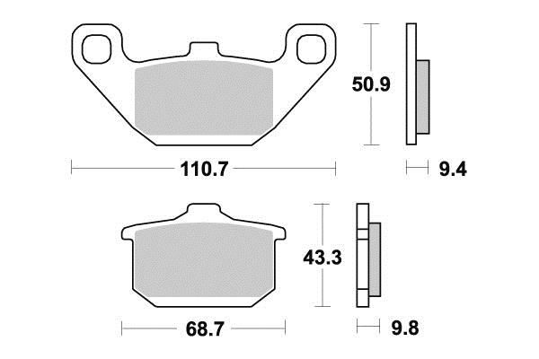 PLAQUETTES DE FREIN AR KYOTO S1002