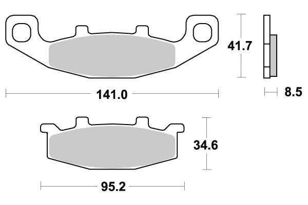 PLAQUETTES DE FREIN AV VESRAH VD427/2JL