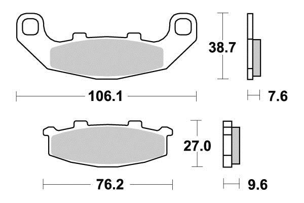 PLAQUETTES DE FREIN AV VESRAH VD430JL