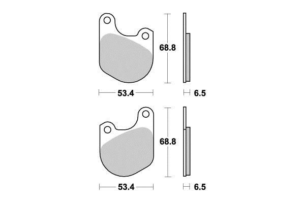 PLAQUETTES DE FREIN AV SIFAM S1023N